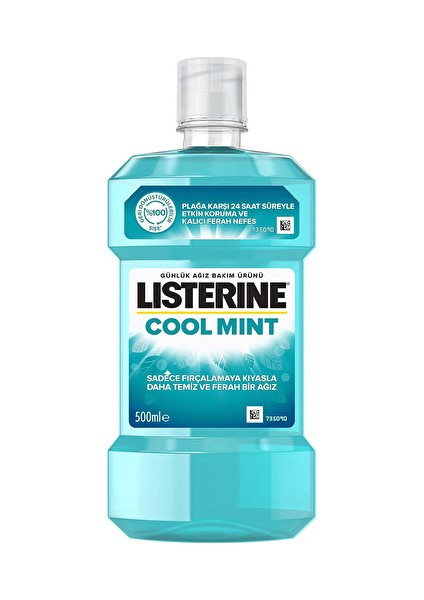 4 Adet Listerine Ağız Suyu Cool Mint 500 ml