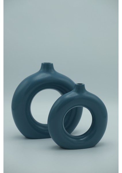 | 2'li Halka Vazo Seti | Dip Mavisi fiyatları