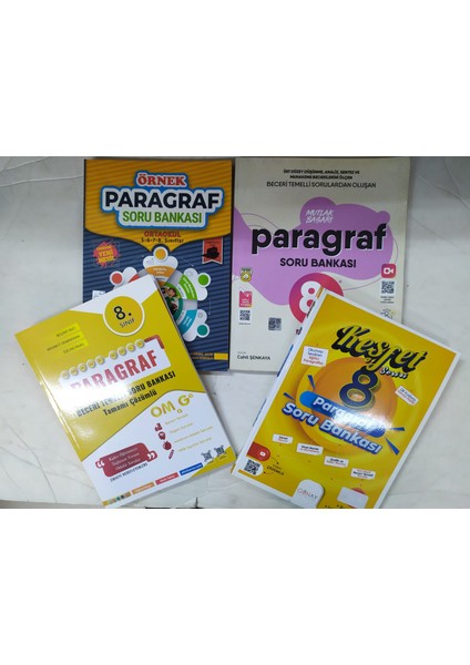 Omage Yayınları+Günay Yayınları+Örnek Akademi+Muba Paragraf Soru Bankası