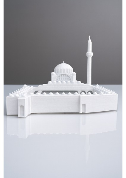 Tarihi Eser Koleksiyonu: Renksiz Mihrimah Sultan Camii Minyatür Maketi - Dıy Boyasız - 15x14.4x11.4 cm modelleri