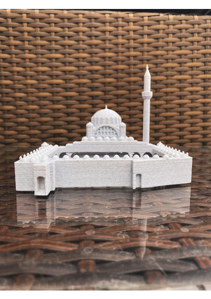 Tarihi Eser Koleksiyonu: Renksiz Mihrimah Sultan Camii Minyatür Maketi - Dıy Boyasız - 15x14.4x11.4 cm fırsatları