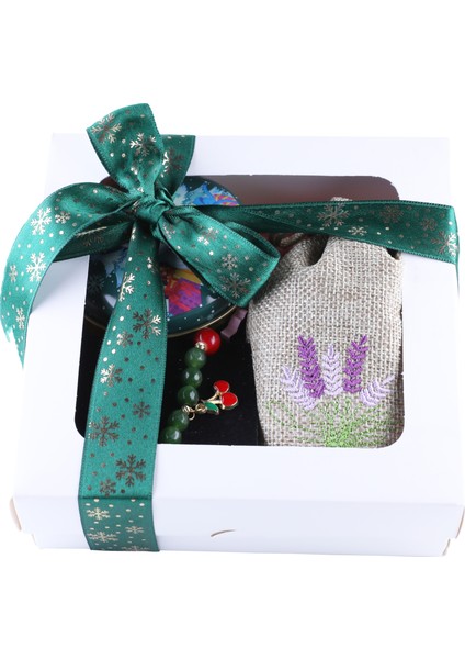 Huzur ve Enerji Kutusu Yeşil Akik Taşı Bileklik