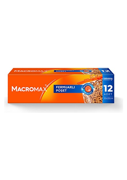 2 Adet Macromax Buzdolabı Poşeti Fermuarlı 12 Li