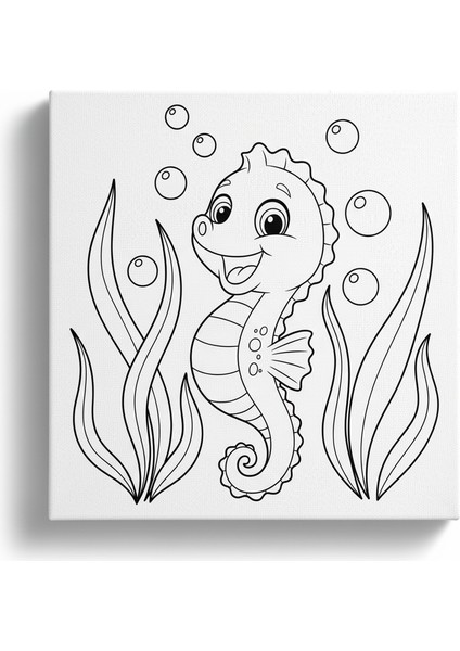 Çocuklar Için Sevimli Deniz Atı Temalı Eğitici ve Eğlenceli Boyama Seti fiyatları