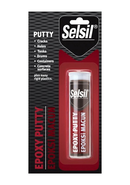 Selsil Epoxy Putty - Epoksi Macun Isıya Dayanıklı Yapıştırcı 57GR Ahşap - Metal - Cam - Seramik (5324)