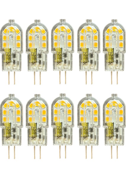 (10 adet) OSAKA 12VOLT 3W Sarı Işık (3000K) G4 Duylu LED Kapsül Ampul