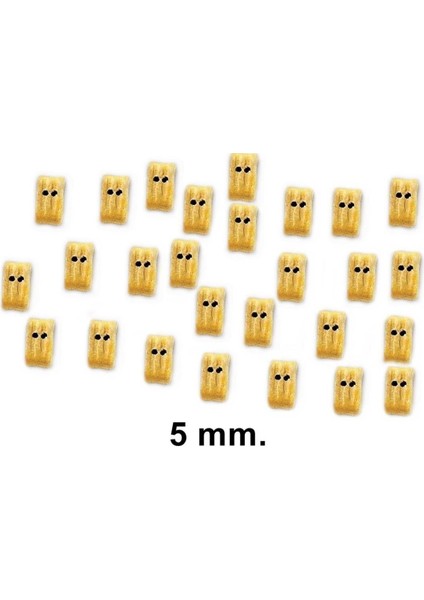 80011 Blok ve Palanga-20 Adet-Ahşap - 5 Mm.