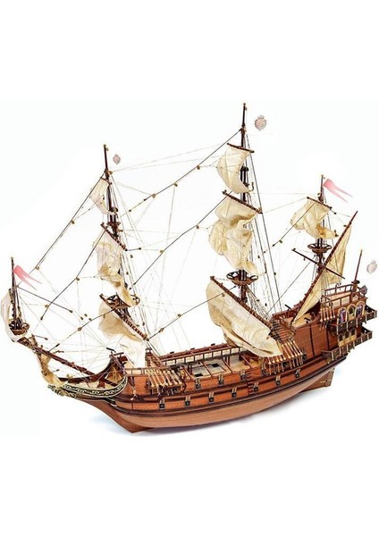 14000 1/60 Ölçek, Apostol Felipe, 79 Cm. Yelkenli Ispanyol Hazine Kalyonu, Ahşap Model Kiti fiyatları