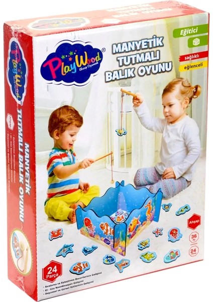 Bfs Playwood Ahşap Manyetik Balık Tutma Oyunu