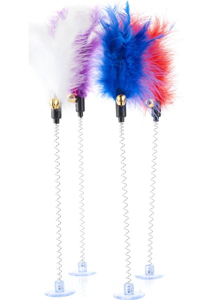 Vantuzlu Tüylü Kedi Oyuncağı - Asorti - 33 cm