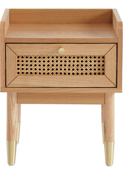 Bombong Masif Ahşap Hasır Komodin Tek Çekmeceli fiyatları