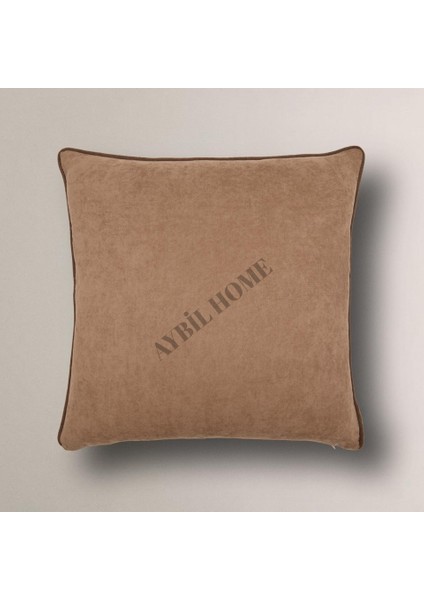 Biye Detaylı Düz Kırlent Kılıfı