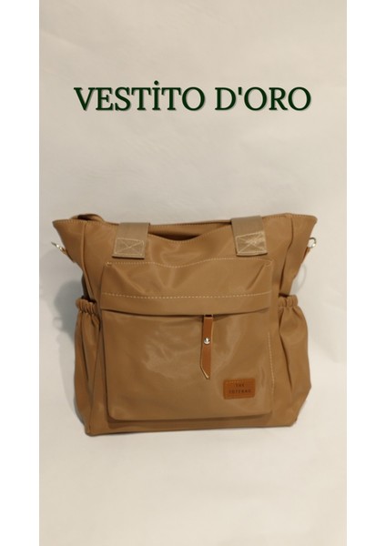 Multi Fonksiyonel Kanvas/kumaş Tote Çanta - Vestito D'oro