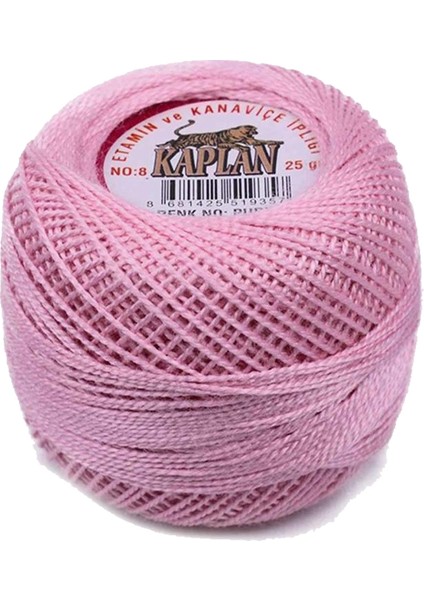 3 Adet Kaplan Etamin ve Kanaviçe Ipi 8 No Kod/renk: 726 - Pudra - 918 - Ryl modelleri