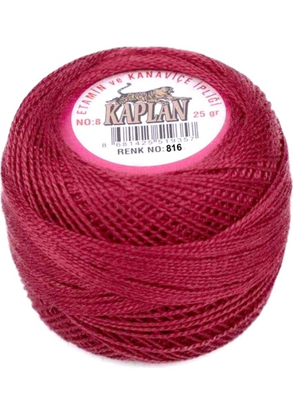 Kaplan Etamin ve Kanaviçe Ipi 8 No Kod/renk: 816 - Royaleks