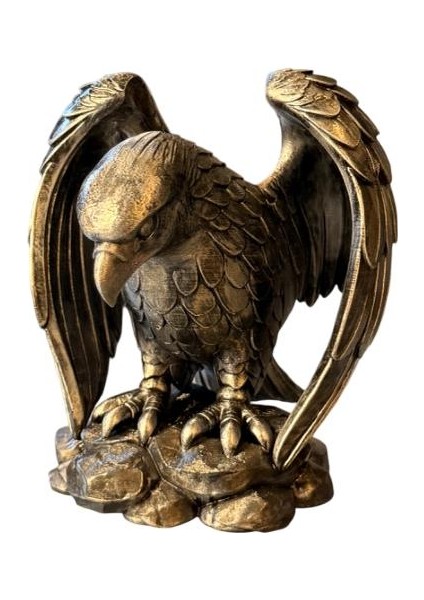 Kartal Figür Şaraplık - El Işçiliği ile Boyama