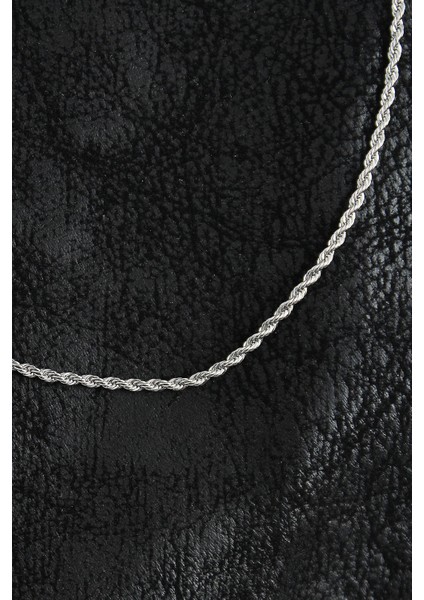 Bfs 316L Çelik Halat Zincir Model Gümüş Renk Erkek Kolye fiyatları