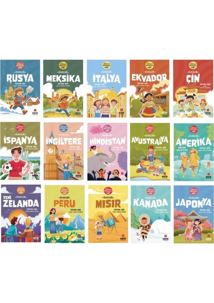 Fatma Işık Bi Dünya Arkadaşım Var Ülkelere Heyecanlı Yolculuk Seti (15 Kitap)