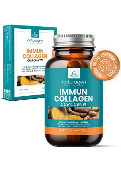 3 Adet Naturagen Kolajen Immun Curcumin(Zerdaçal)- 30 Tablet - Immune Assist