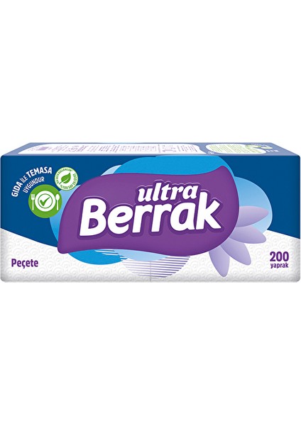 3 Adet Berrak Peçete 200'LÜ