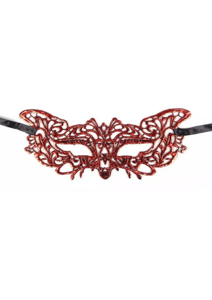 Kırmızı Dantel Masquerade Maskesi 9 No (5324) fiyatları