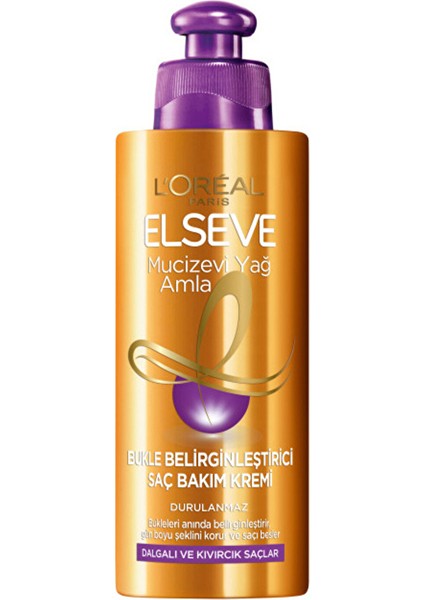 3 Adet Elseve Saç Bakım Kremi Bukle Belirginleştirici 200 ml