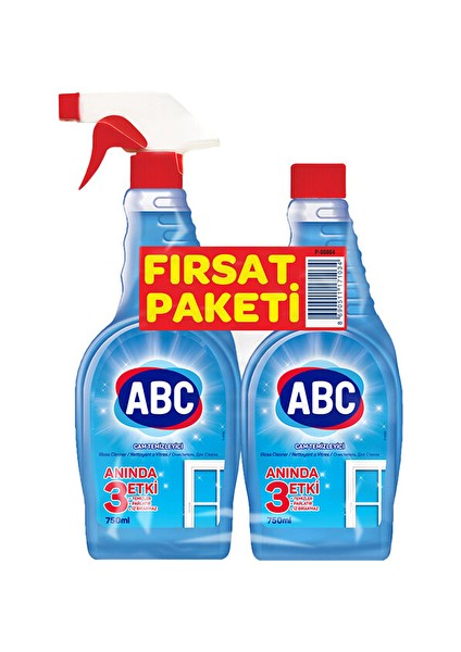 4 Adet Abc Cam Temizleyici 750+750 ml