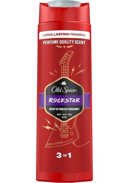 4 Adet Old Spice Duş Jeli Rockstar 400 ml fiyatları