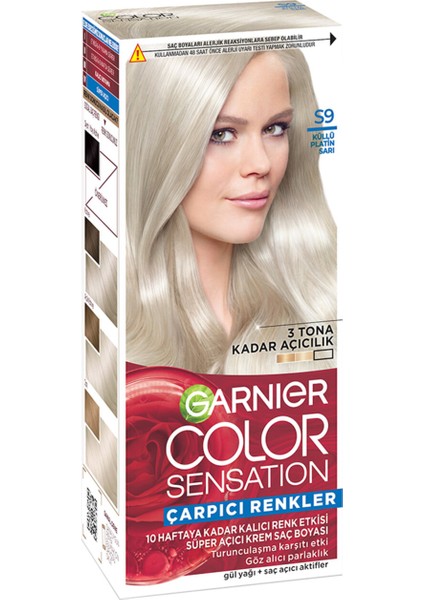 Çarpıcı Renkler S9 Küllü Platin Sarısı 2 Adet