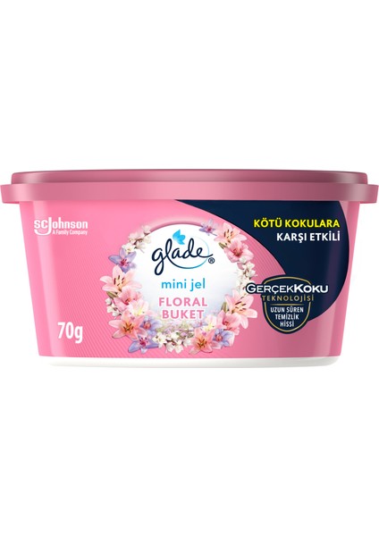 Hava Tazeleyici Mini Jel Floral Buket 70G 3 Adet