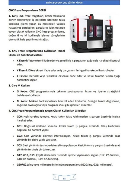 Cnc Öğreten Eğitim Kitabı indirimleri