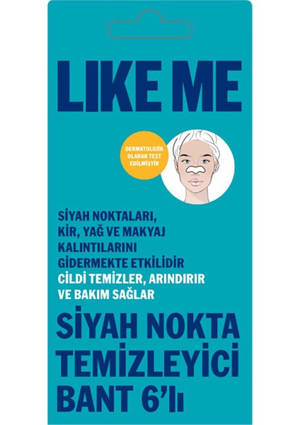 Siyah Nokta Temizleyici Bant 6'lı 3 Adet