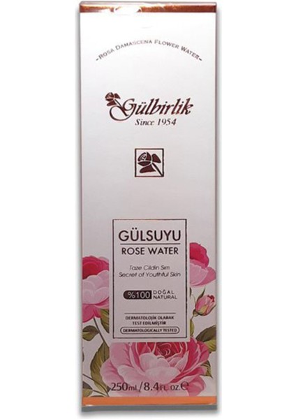 Gülbirlik Gülsuyu %100 Doğal 250 ml 3 Adet