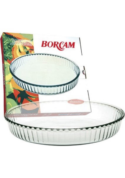 Paşabahçe Yuvarlak Tepsi Borcam 32 cm 3 Adet