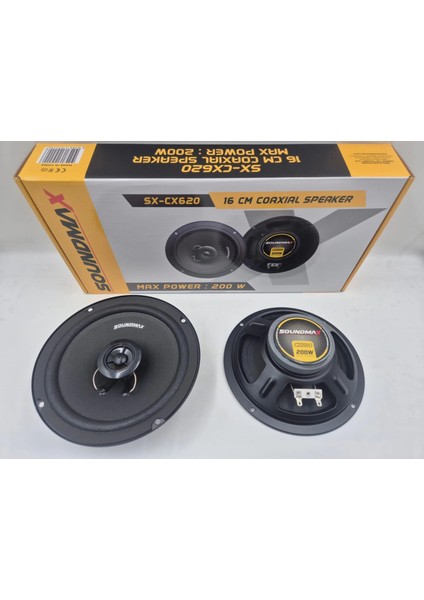 16CM Hoparlör - Soundmax SX-CX620 Kapı Hoparlörü - Soundmax 16CM Koaksiyel Hoparlör