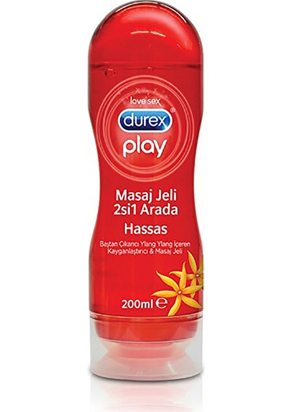 3 Adet Durex Kayganlaştırıcı Masaj Jeli Hassas Ylang Ylang Özlü 200 ml