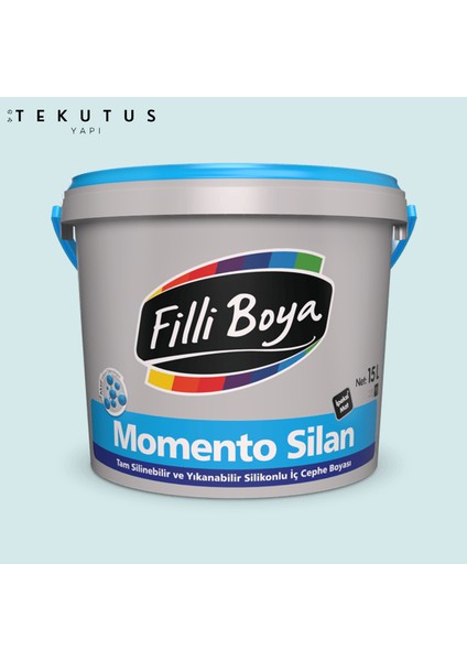 Momento Silan Silikonlu Iç Cephe Boyası 15 L Cİ-7441 / 1590 Mutlu Mavi
