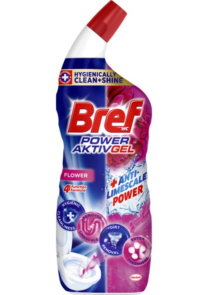 Wc Tuvalet Temizleyici Jel 700ML Çiçek Ferahlığı 3 Adet