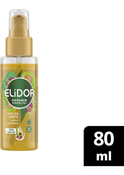2 Adet Elidor Doğanın Enerjisi Saç Bakım Yağı 80 ml Avokado ve Üzüm Çekirdeği fiyatları