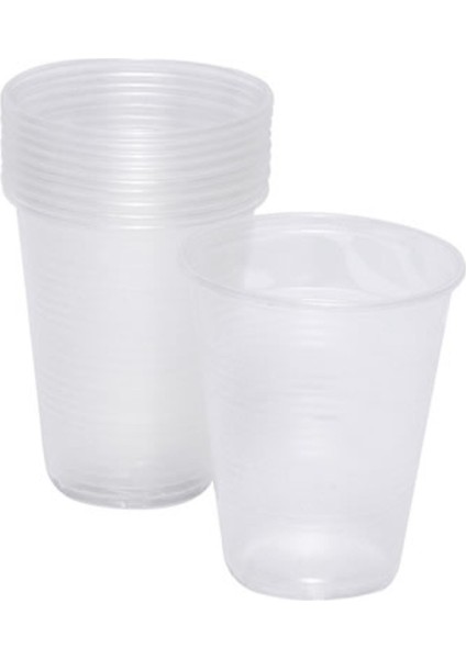 Plastik Şeffaf Bardak 10'lu 180 cc 2 Adet