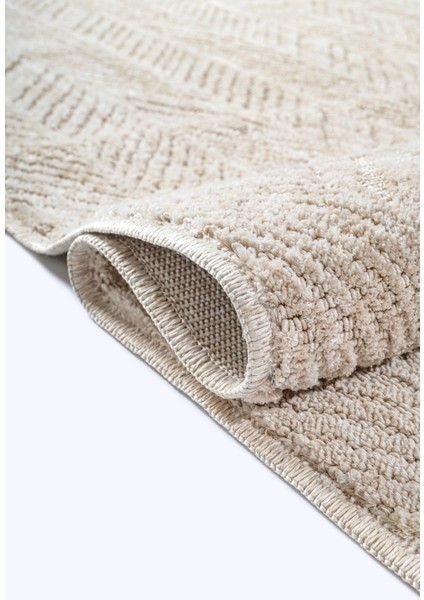 Yalın Modern Dokuma Halı Kaymaz Tabanlı Yıkanabilir Salon ve Oturma Odası Halısı 5577 Bej fırsatları