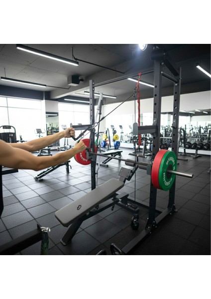 Cable crossover portable,Makaralı Egzersiz Sistemi,Ev Tipi Cable Antrenman Seti,Kademe Ayarlı