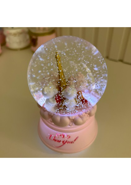 Paris Eyfel Kulesisevgili Ayıcıklı Işıklı Müzikli Orta Boy Kar Küresi TKY0402 fırsatları