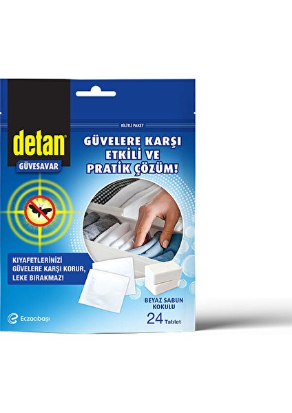 3 Adet Detan Güvesavar Poşetli 24'lü