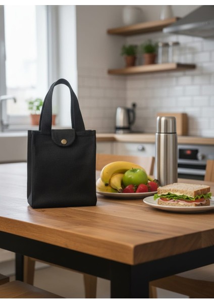 Iva Yiyecek Taşıma Çantası Siyah Gıda Taşıma Çantası Elde Taşıma Yiyecek Çantası Beslenme Çantası fiyatları