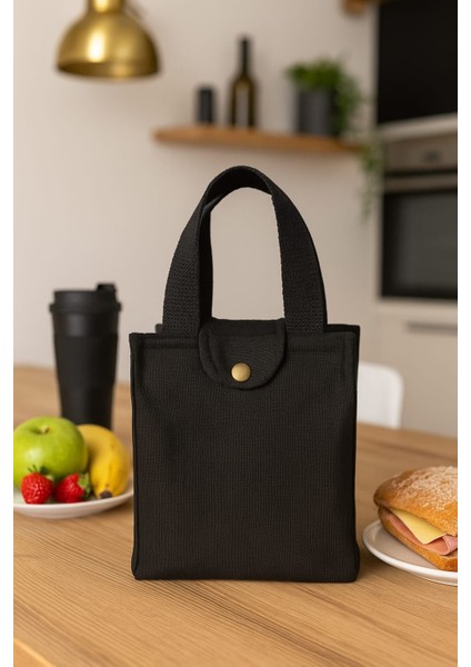 Iva Yiyecek Taşıma Çantası Siyah Gıda Taşıma Çantası Elde Taşıma Yiyecek Çantası Beslenme Çantası indirimleri