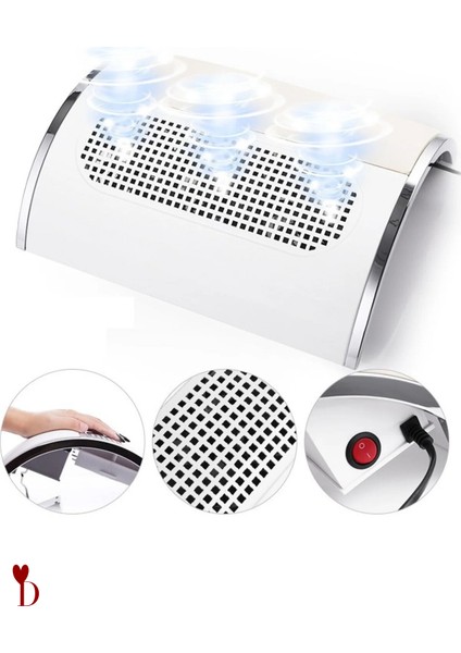 Tırnak Toz Toplama Cihazı 3 Fanlı Güçlü 2 Adet Yedek Toz Torbası ile Birlikte fırsatları