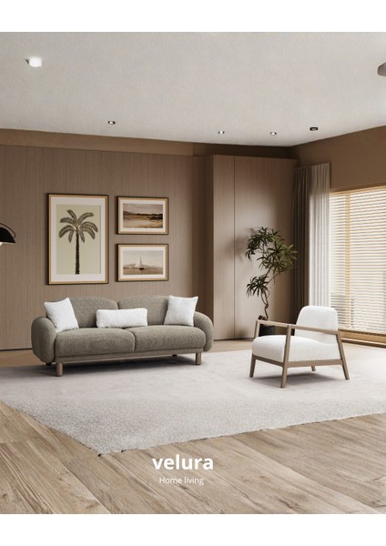 Rolf Sırt Mekanizmalı Üçlü Kanepe & 3'lü Koltuk - Yeşil