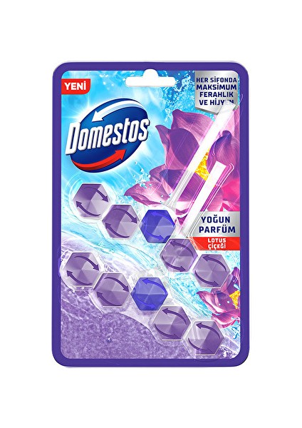 4 Adet Domestos Wc Temizleyici Blok 2x5'li Güç Lotus