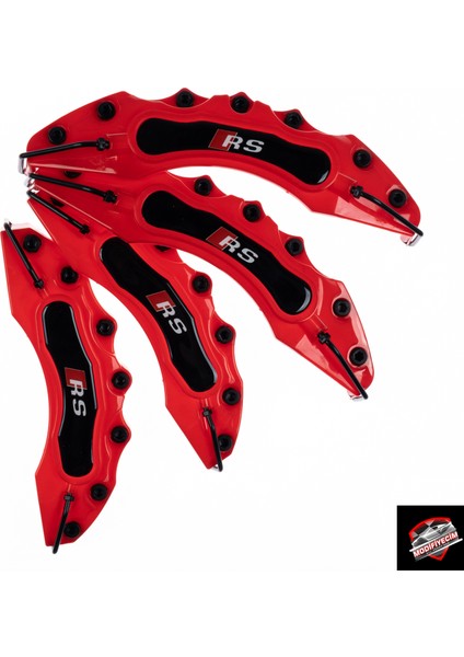 Kırmızı Audi Rs 4'lü Kaliper Seti Yapıştırma Logolu fiyatları